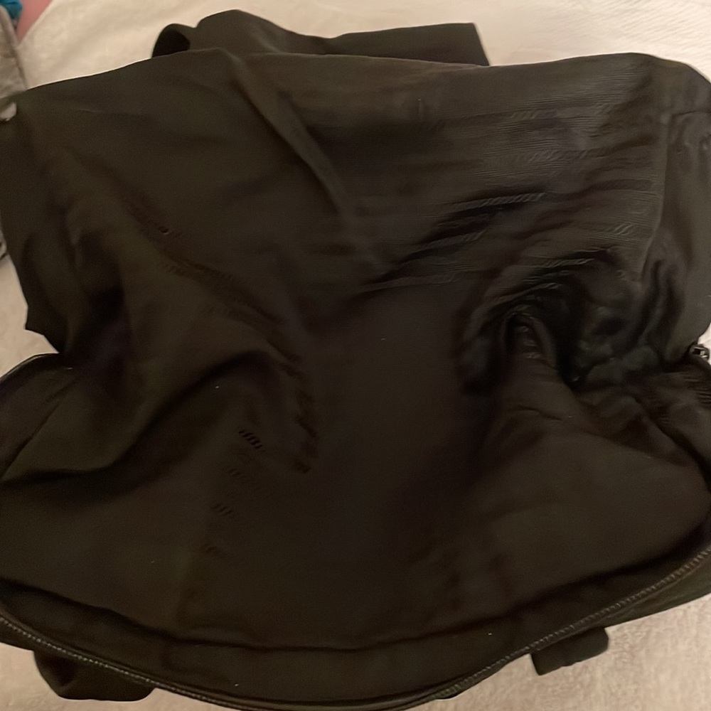 Prada nylon purse black bought at designer resale store. In good used condition. - Picture 16 of 17
